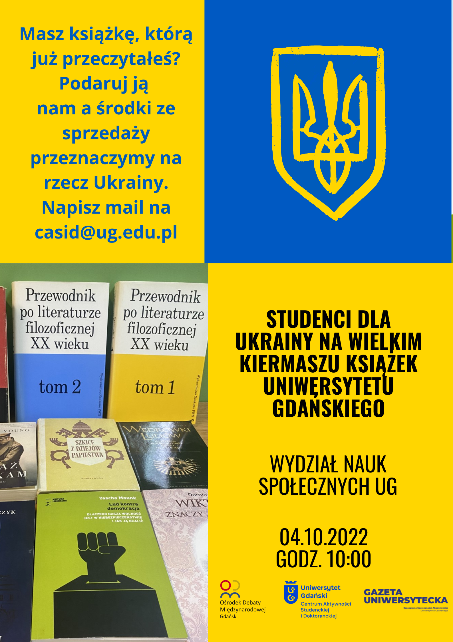 Studenci dla Ukrainy na Wielkim Kiermaszu Książek